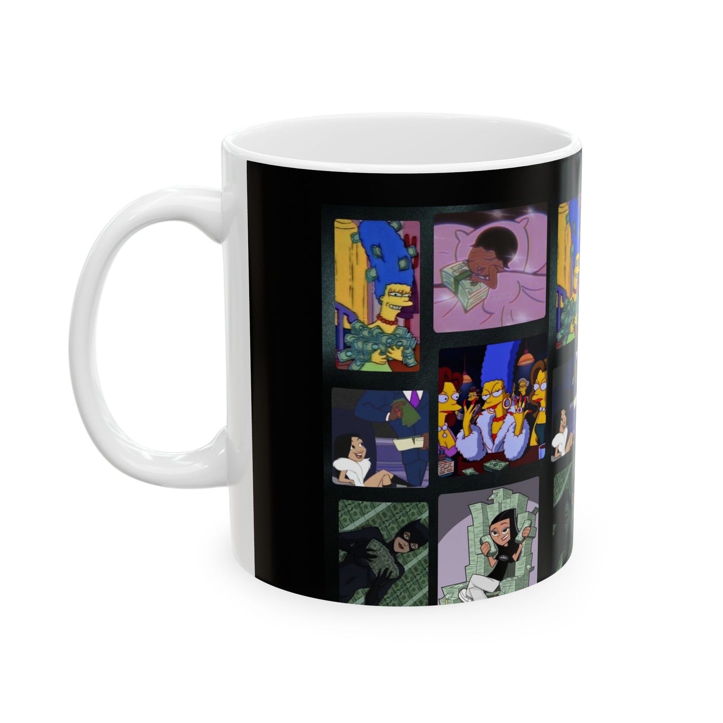 Money Vibes Cartoon Mug, 11 oz